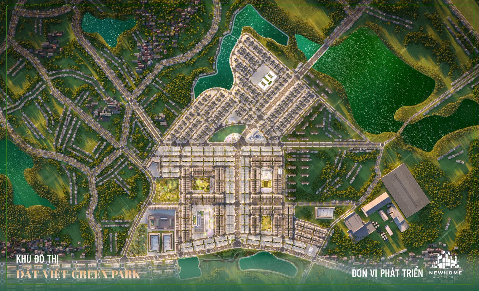 Mặt bằng tổng thể Đất Việt Green Park